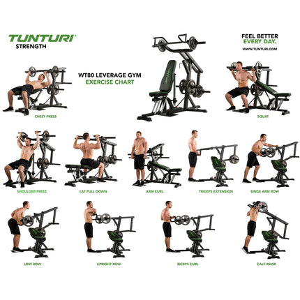 Kuntosalilaite Tunturi WT80 Leverage Gym