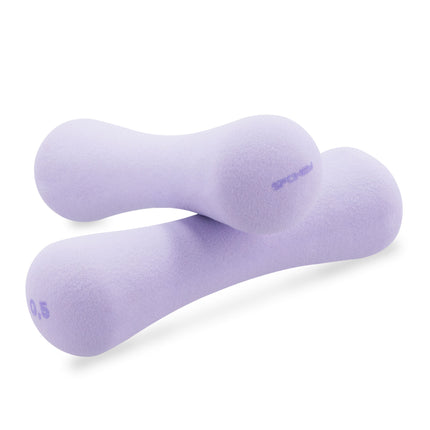 Neopreenikäsipainot SPOKEY Bone 0,5 kg (2 kpl), violetti