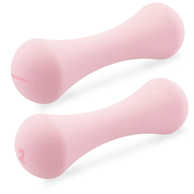 Neopreenikäsipainot SPOKEY Bone 2 kg (2 kpl), pinkki