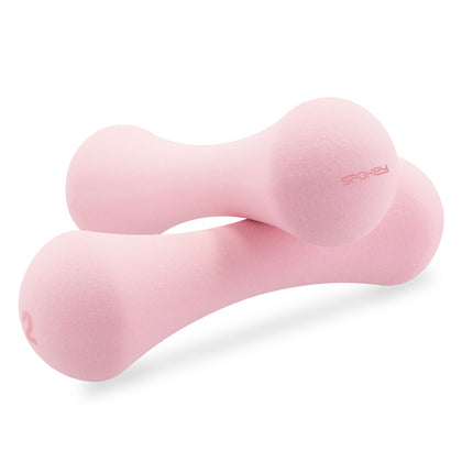 Neopreenikäsipainot SPOKEY Bone 2 kg (2 kpl), pinkki