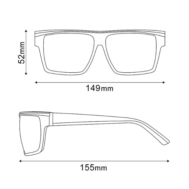 Aurinkolasit SHIMANO SQRE1, läpinäkyvä harmaa