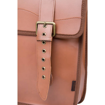 Laukku M-WAVE Amsterdam Double L, 15 L, synteettinen nahka, ruskea