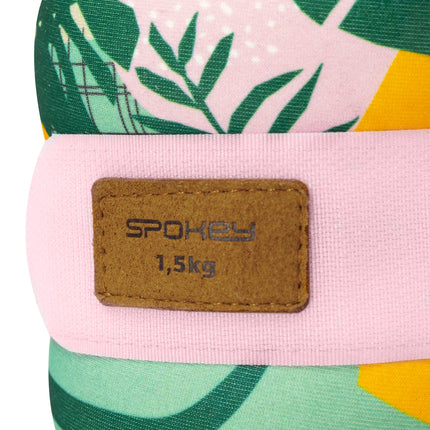 Ranne- ja nilkkapainot SPOKEY Home Jungle 2x1,5 kg, pinkki-kirjava