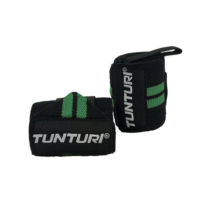 Rannehihnat TUNTURI Wrist Wraps, vihreä