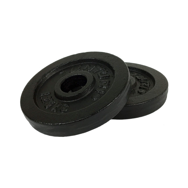 Painolevyt TUNTURI Lautaset Musta, 30 mm, 1,25 kg (pari)