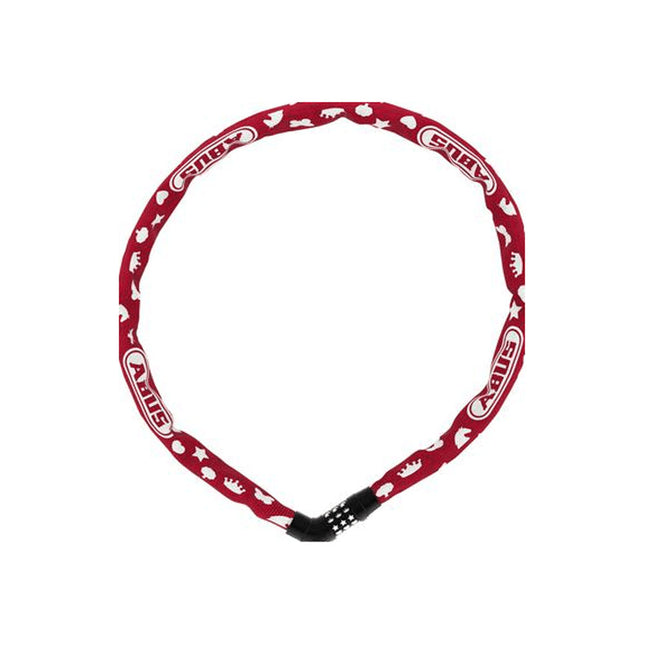 Pyörän lukko Abus Steel O Ketju punainen