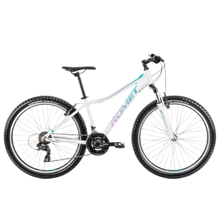 Nuorten polkupyörä ROMET Jolene 6.1, 26" valkoinen-vihreä-violetti (M)