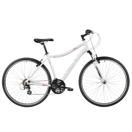 Naisten polkupyörä ROMET Orkan D, valkoinen-violetti (S)