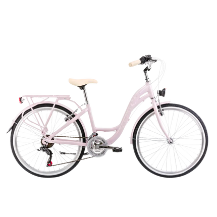 Tyttöjen pyörä ROMET Panda 1, violetti ja valkoinen