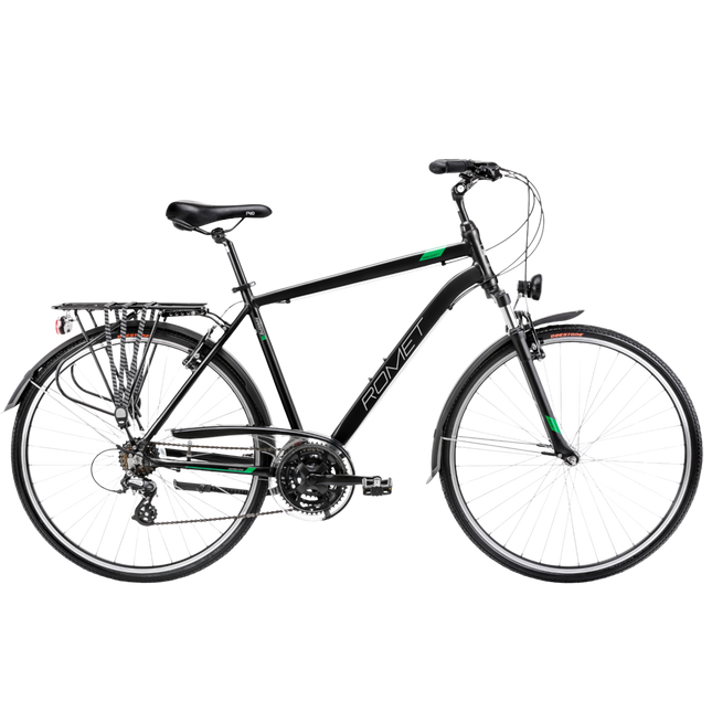 Polkupyörä ROMET Wagant 1, musta-vihreä (L)