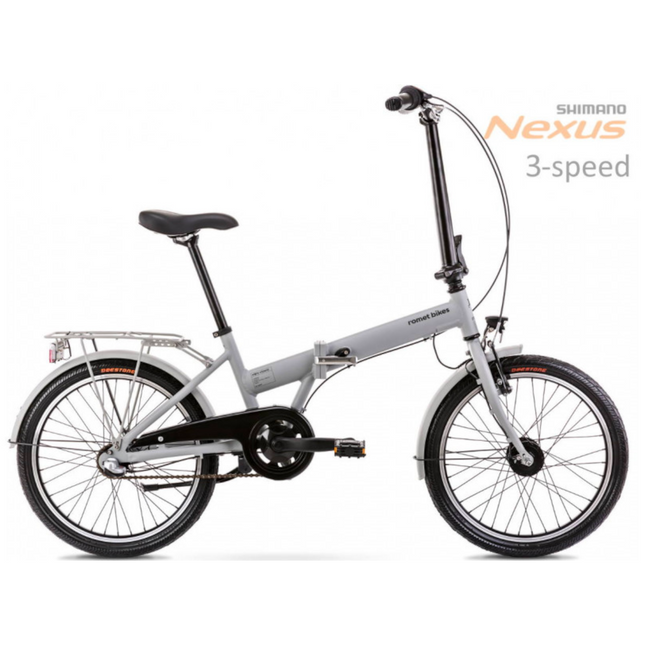 Kokoontaittuva polkupyörä ROMET Wigry Classic, 20" harmaa