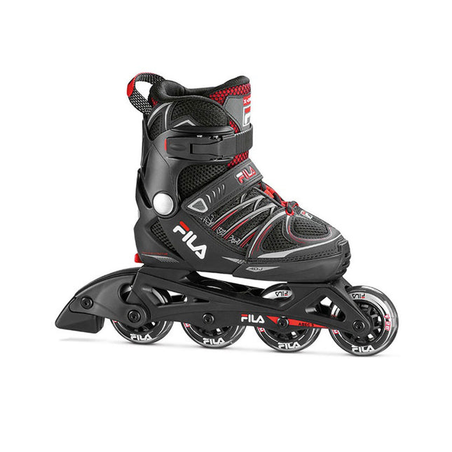 Lasten rullaluistimet FILA X-One, musta-punainen (XL)