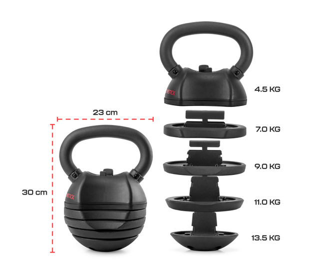 GYMSTICK Quick-Lock Kahvakuula 13,5 kg