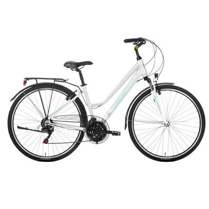 Naisten polkupyörä TABOU KINETIC 1.0 W, 28" valko-sininen (M)