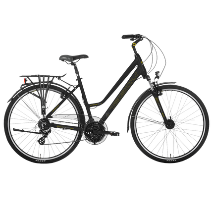 Naisten polkupyörä TABOU Kinetic 2.0 PLUS W, 28" musta-kultainen (L)