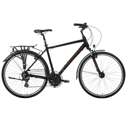 Miesten polkupyörä TABOU Kinetic 2.0 PLUS, 28" musta-oranssi (L)