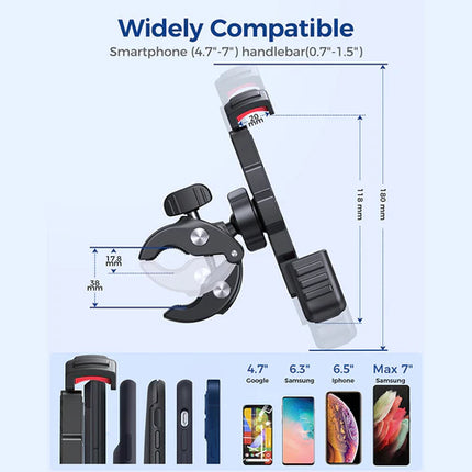 Puhelinteline polkupyörään JOYROOM JR-ZS264, musta