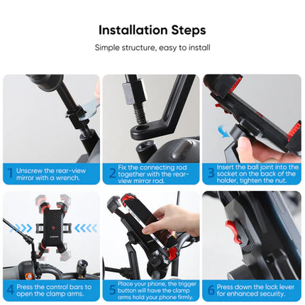 Puhelinteline polkupyörään JOYROOM JR-ZS288, musta