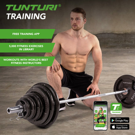 Tankosarja TUNTURI 140kg Tri-Grip-tankosarja