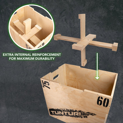Treenilaatikko TUNTURI Plyo Box Wood 40/50/60cm