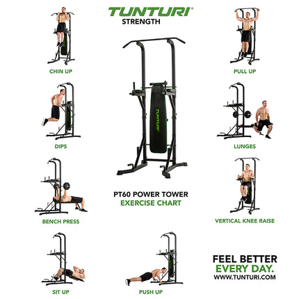 Kuntosalilaite Tuntur PT60 Power Tower