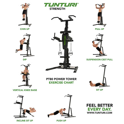 Kuntosalilaite Tunturi PT80 Power Tower