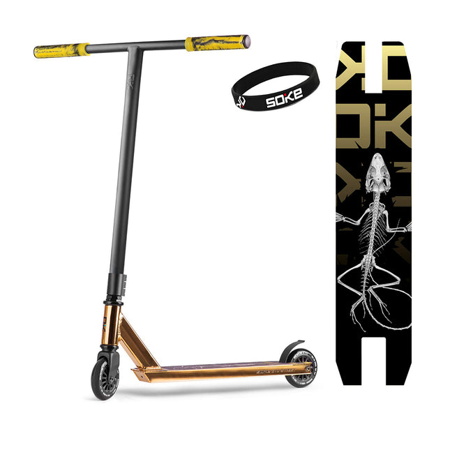 Temppuskootteri SOKE EVO, kultainen
