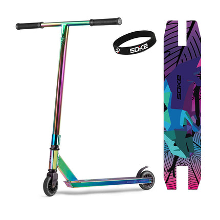 Temppuskootteri SOKE EVO, uuskrominen