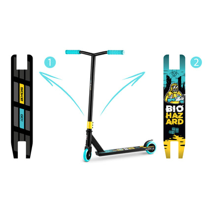 Stunt-skootteri SOKE GO! musta ja keltainen