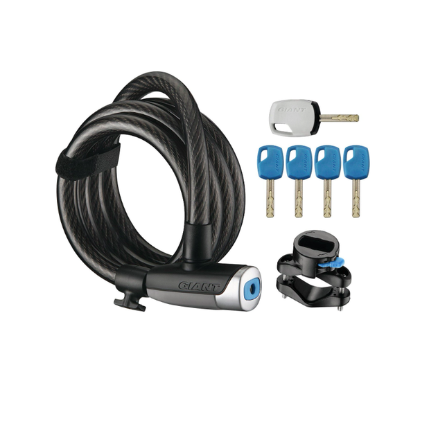 Kaapelilukko GIANT Surelock Flex Key Coil 12
