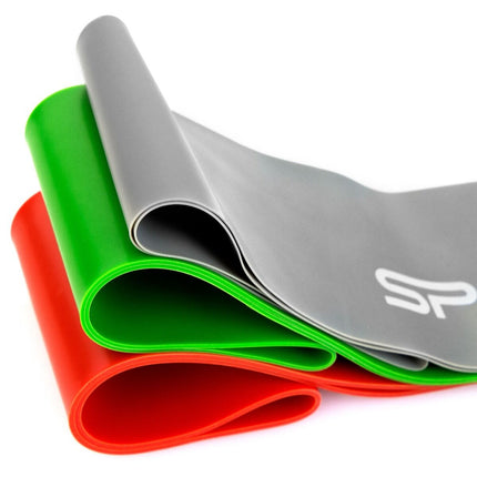 Voimistelukumisarja SPOKEY Flex Set (3 kpl) harmaa-vihreä-punainen