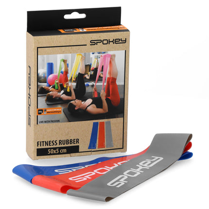 Voimistelukumisarja SPOKEY Flex Set (3 kpl) oranssi-sini-harmaa