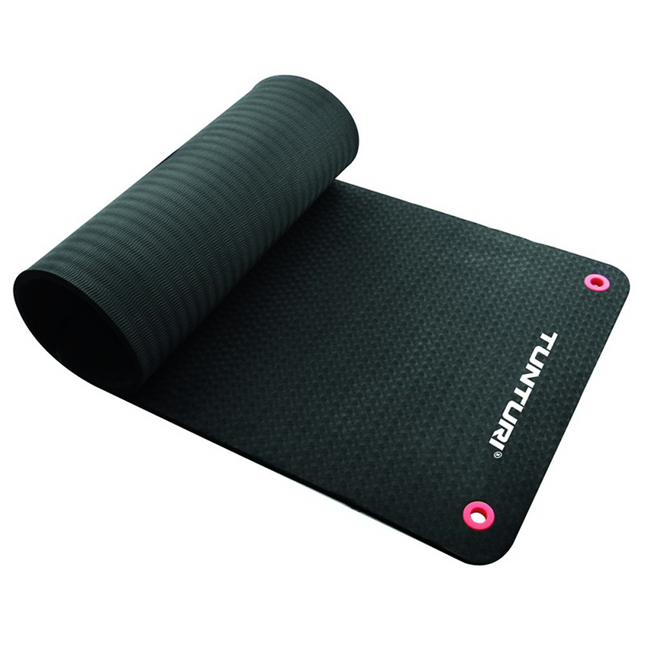 Voimistelumatto TUNTURI Fitnessmat Pro, 180cm, musta