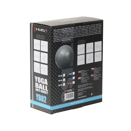 Voimistelupallo HMS YB02N Gym Ball 55 cm, oranssi