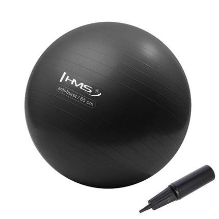 Voimistelupallo HMS YB02N Gym Ball 65 cm, musta