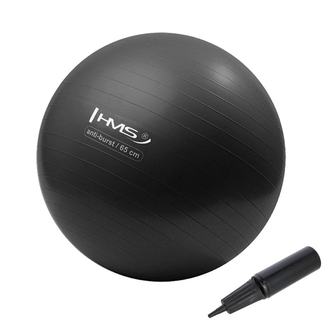 Voimistelupallo HMS YB02N Gym Ball 65 cm, musta