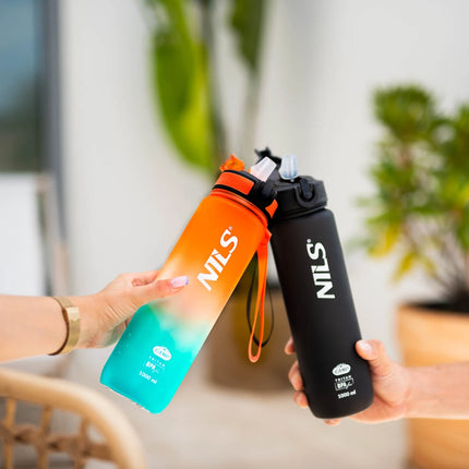 Vesipullo NILS NCD68, 1000 ml, oranssinsininen