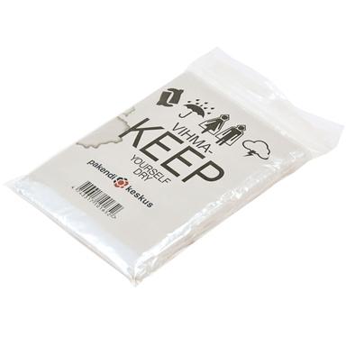 Sadetakki läpinäkyvä