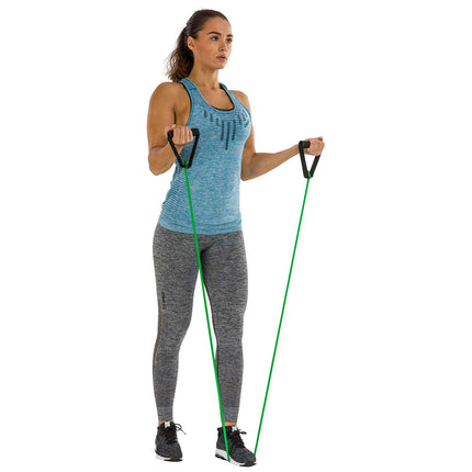 Voimistelusarja TUNTURI Putkisarja kahvalla, medium, vihreä