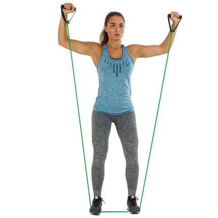Voimistelusarja TUNTURI Putkisarja kahvalla, medium, vihreä