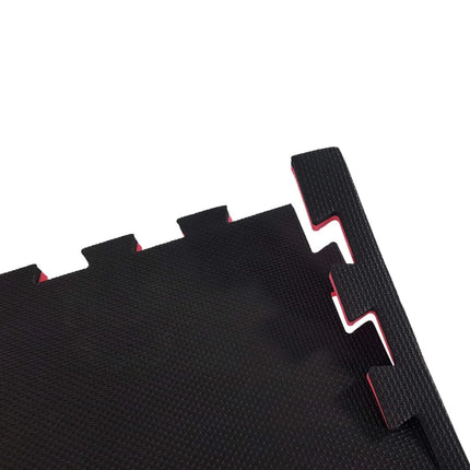 Voimistelumatto TUNTURI Karate Puzzle Mat, musta-punainen