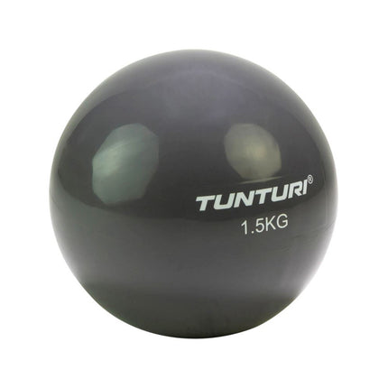 Voimistelupallo TUNTURI Yoga Toningball 1,5kg, antrasiitti