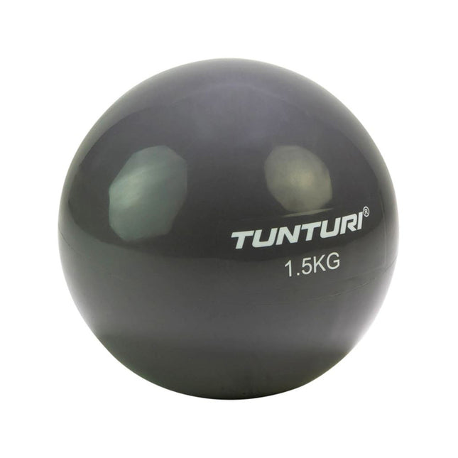 Voimistelupallo TUNTURI Yoga Toningball 1,5kg, antrasiitti