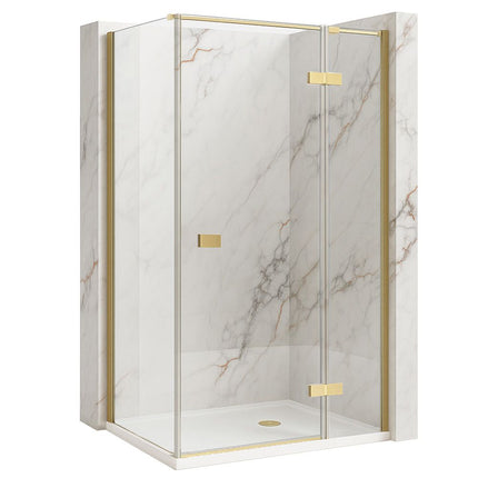 Rea suihkukaappi Rea Atlas 80x80 Brush Gold – Kulta