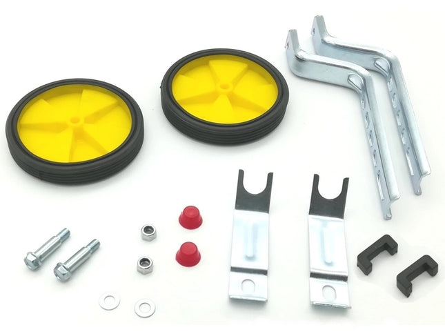 Apupyörät 12-20", keltaista muovia