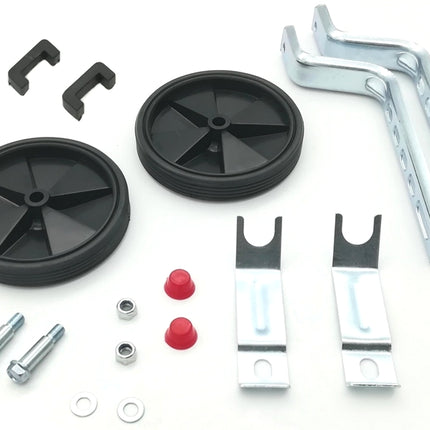 Apupyörät 12-20", musta muovi