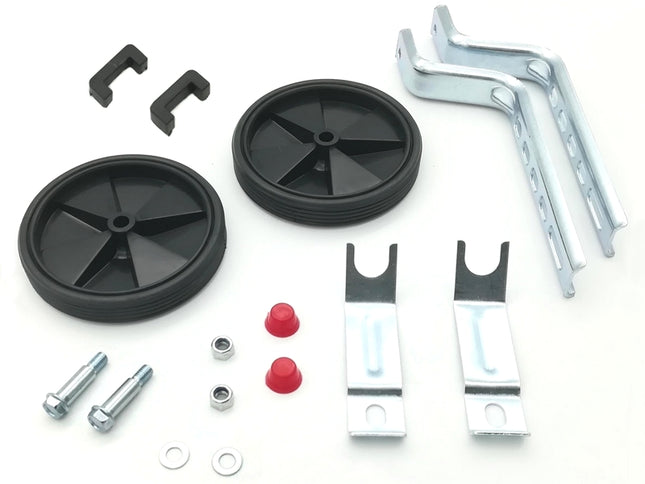 Apupyörät 12-20", musta muovi