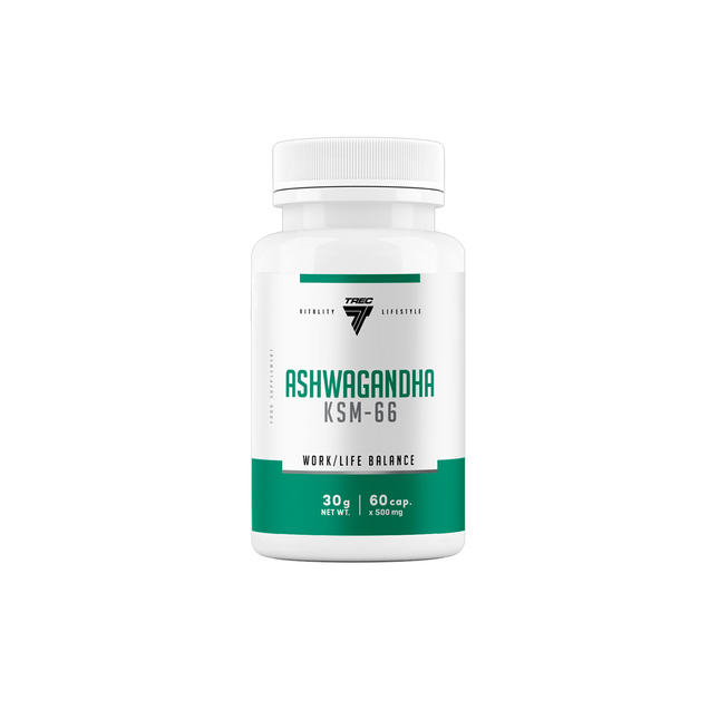 Adaptogeeni TREC Ashwagandha KSM-66, 60 kapselia