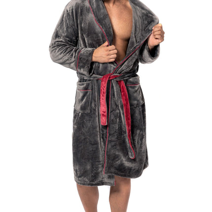 Roger Grey Red XL miesten kylpytakki