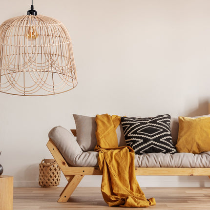 NATURAL BOHO RIIPPUVAT KATTOVALAISIN APP1352-1CP 40 cm – Musta